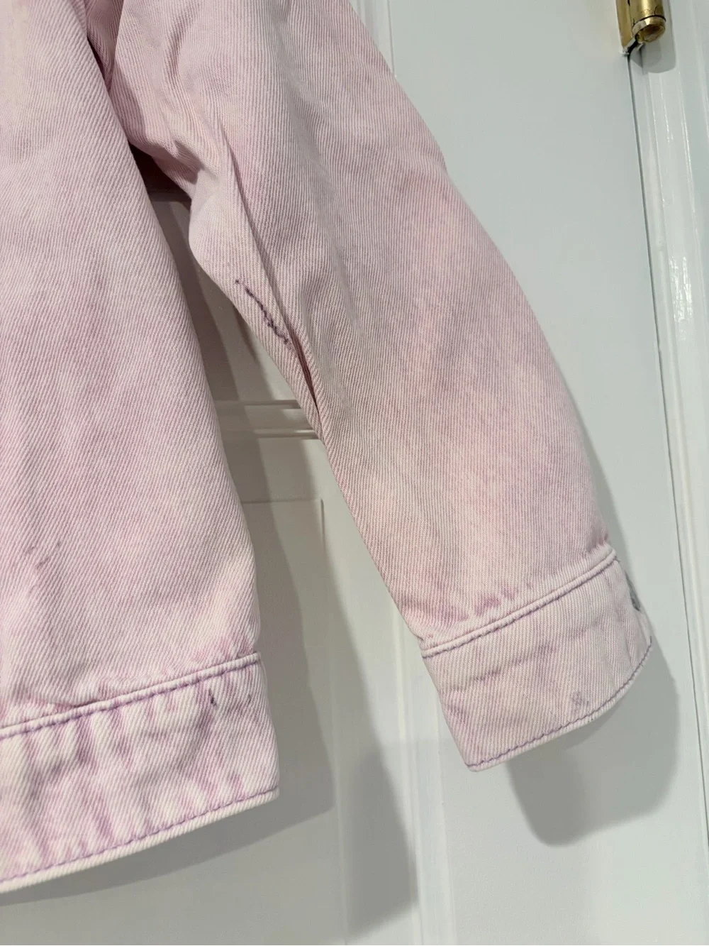 H&M &Denim Kids Pink Denim Jean Jacket Size 9/10